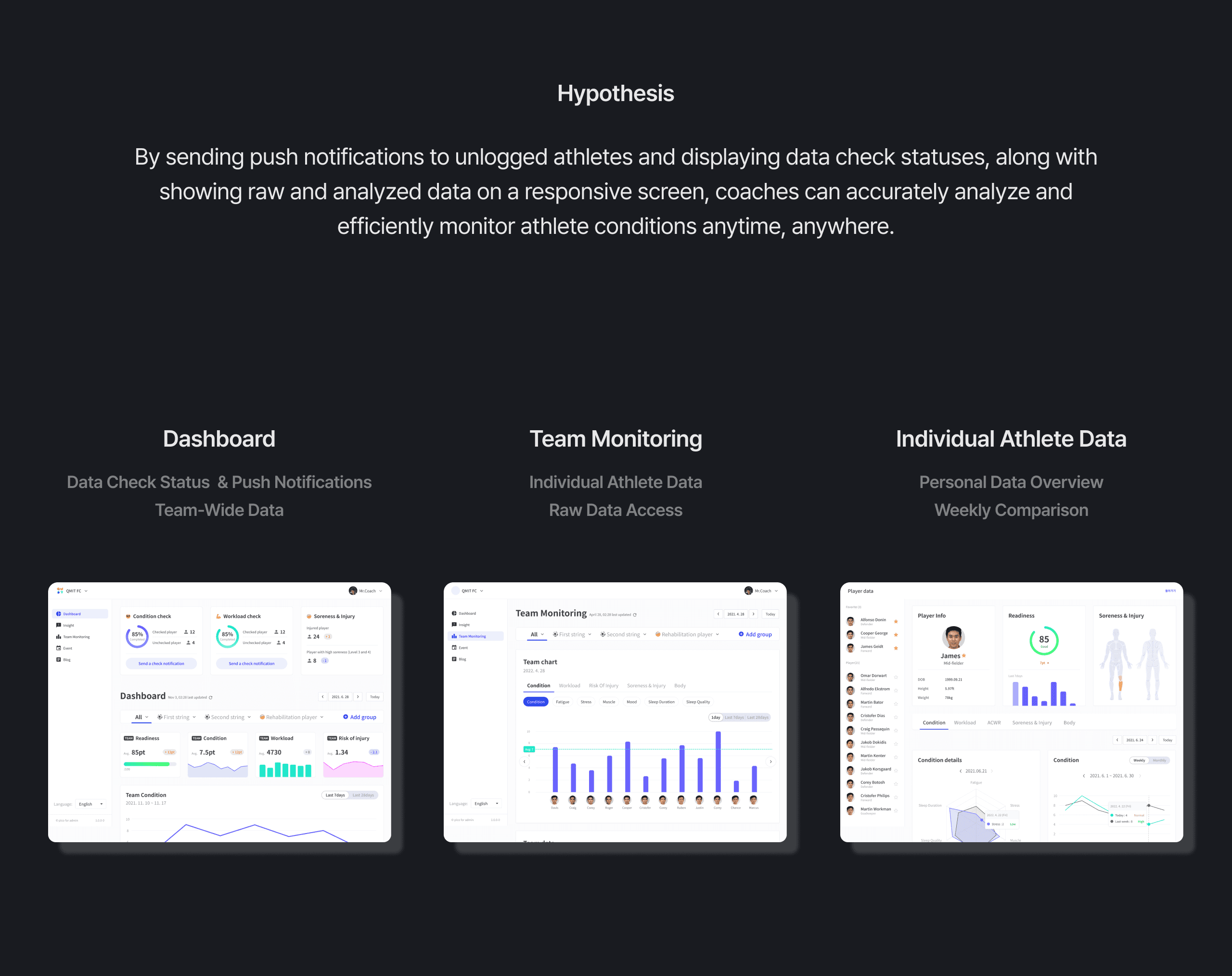 Coach web platform overview — hypothesis