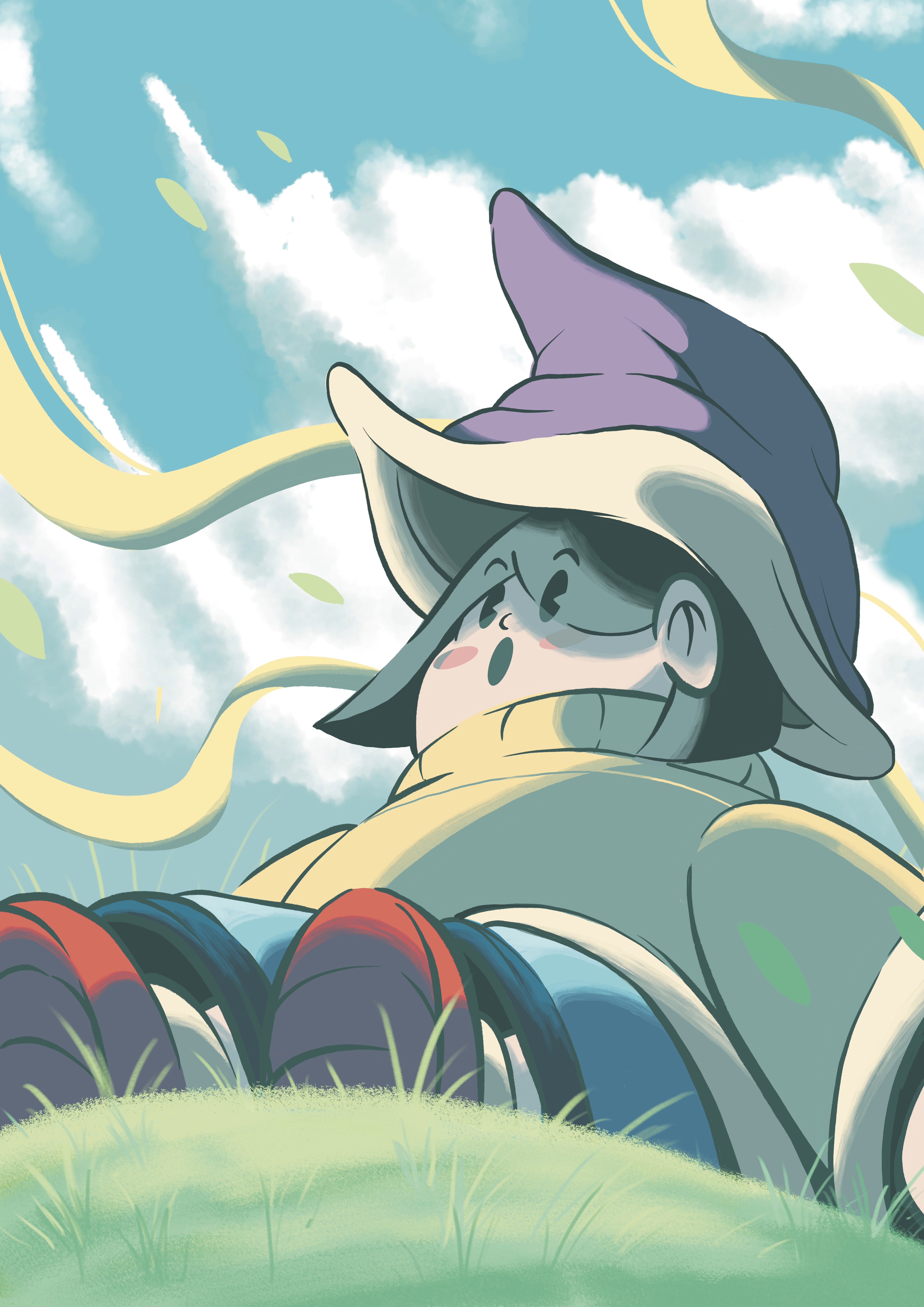 in the field