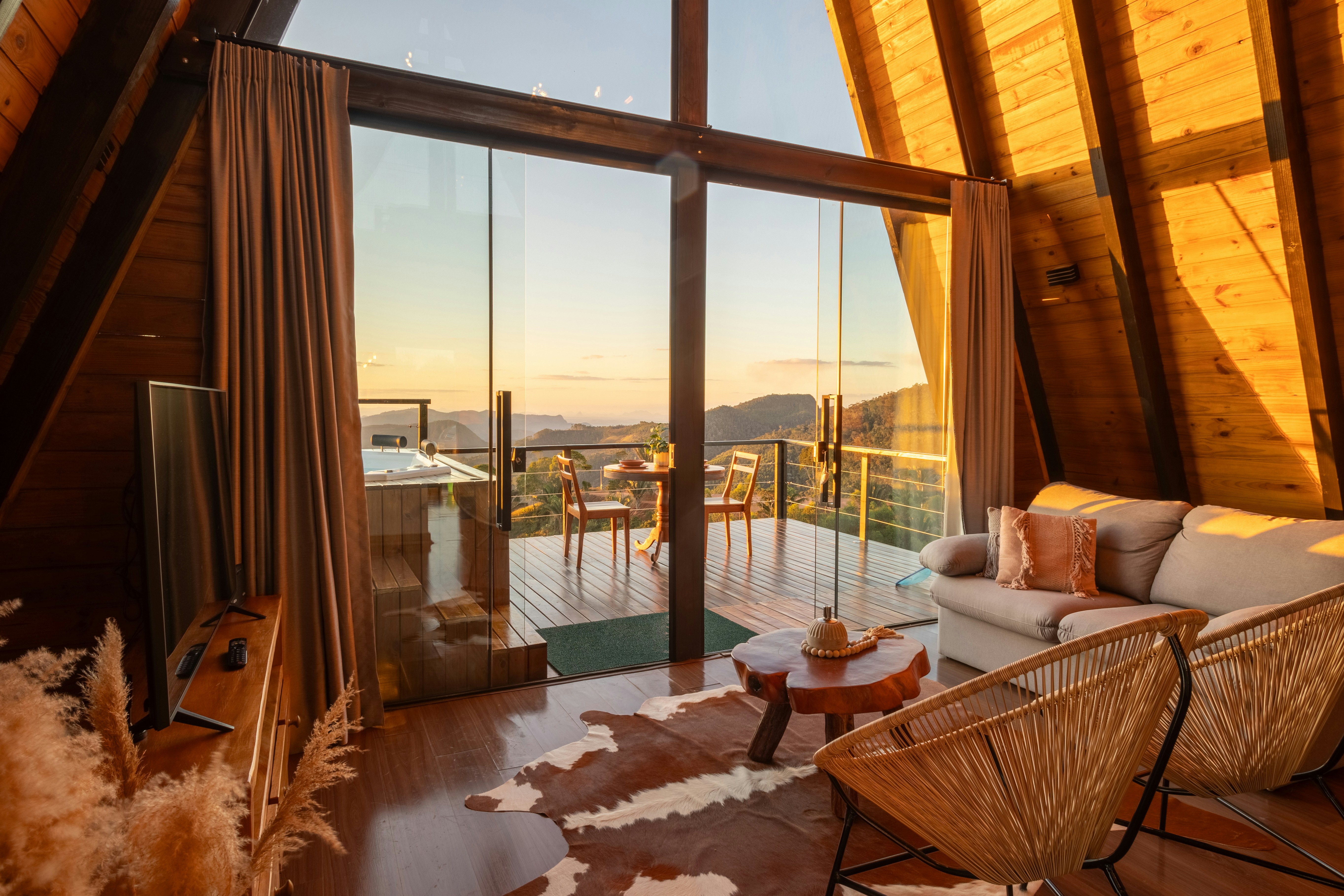 Looking Outside Onto a Deck