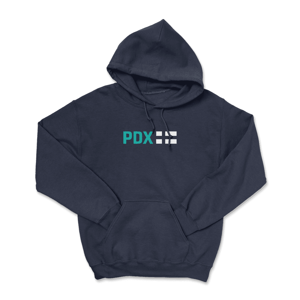 Product image of PDX Finn on a sweatshirt