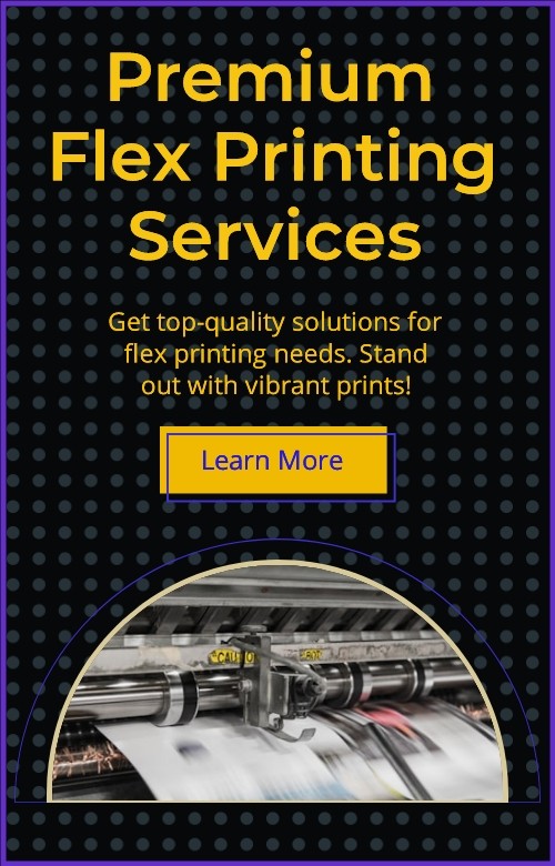 Flex printing web banner