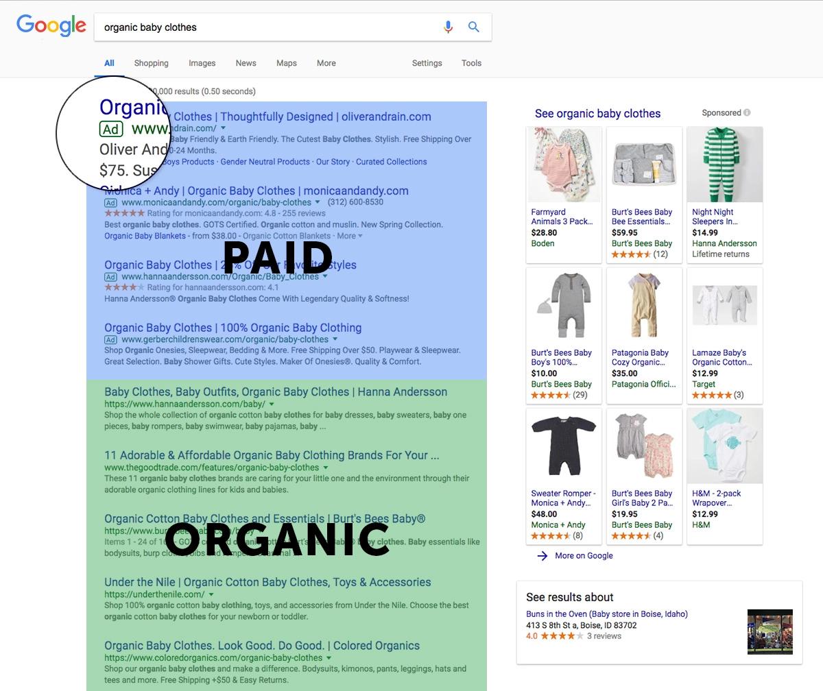 Paid vs Organic SERPs