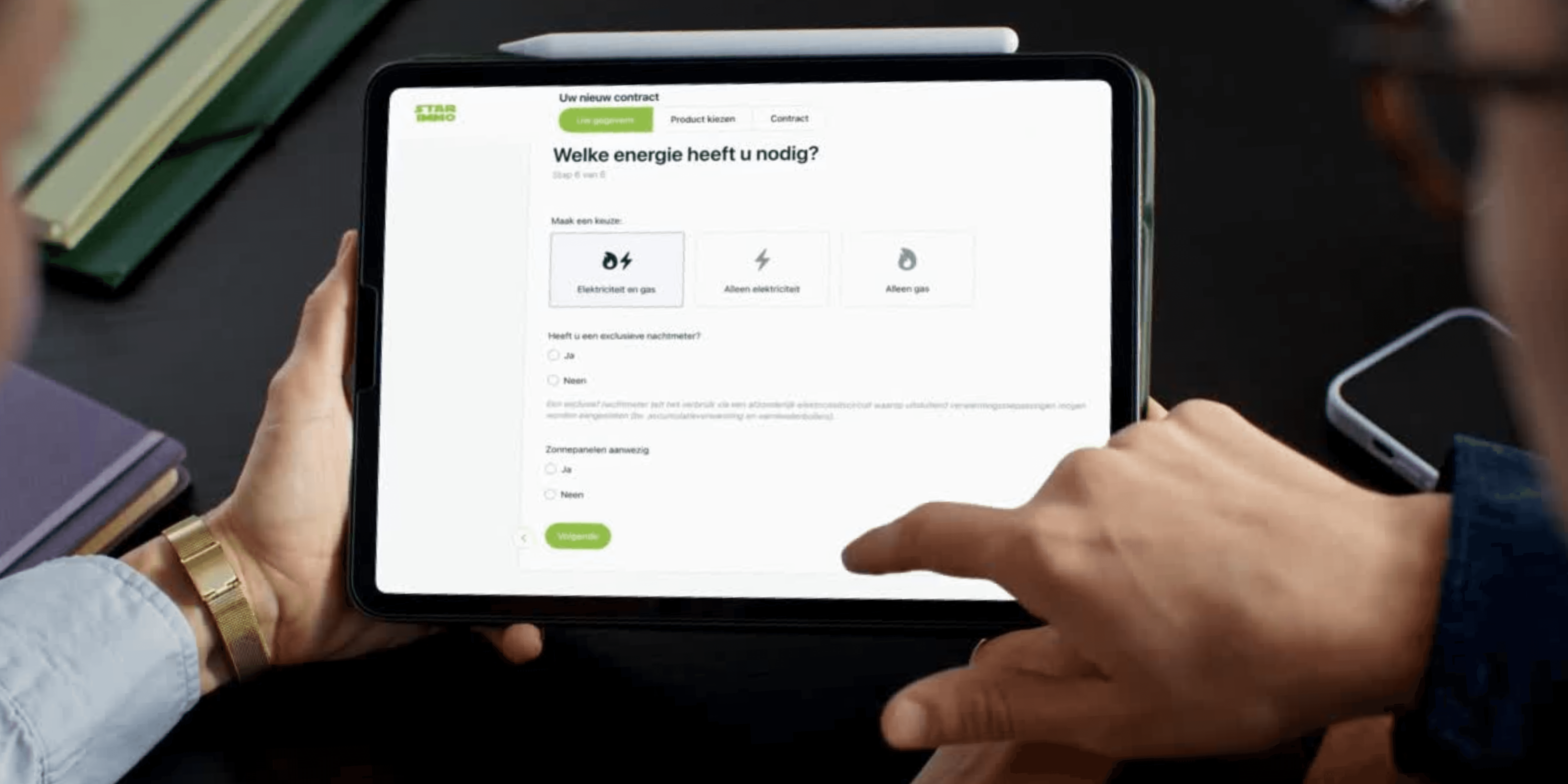 energie en telecom samen simuleren als vastgoedmakelaar met je klant