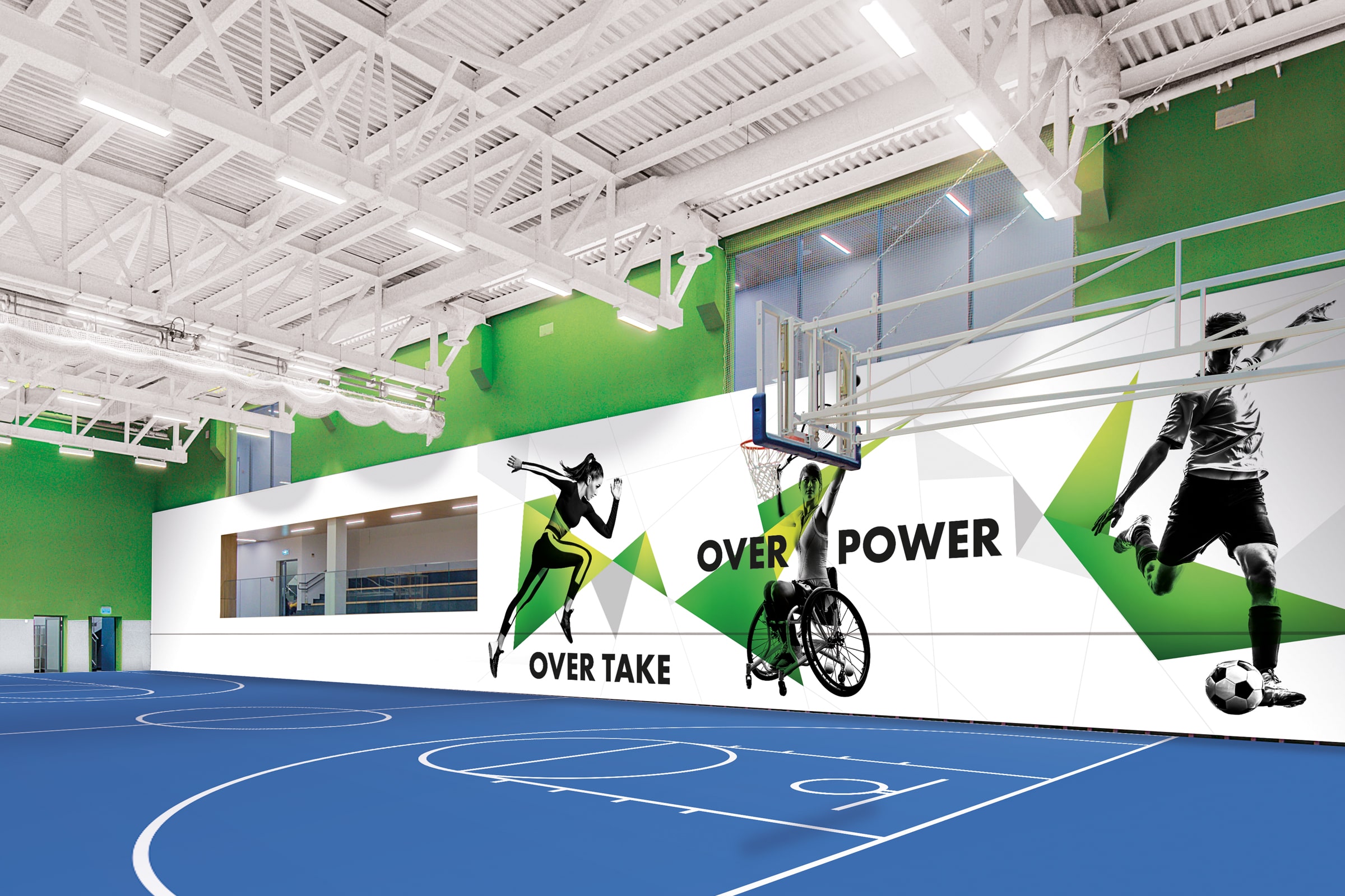 Sports Hall Wall Graphics