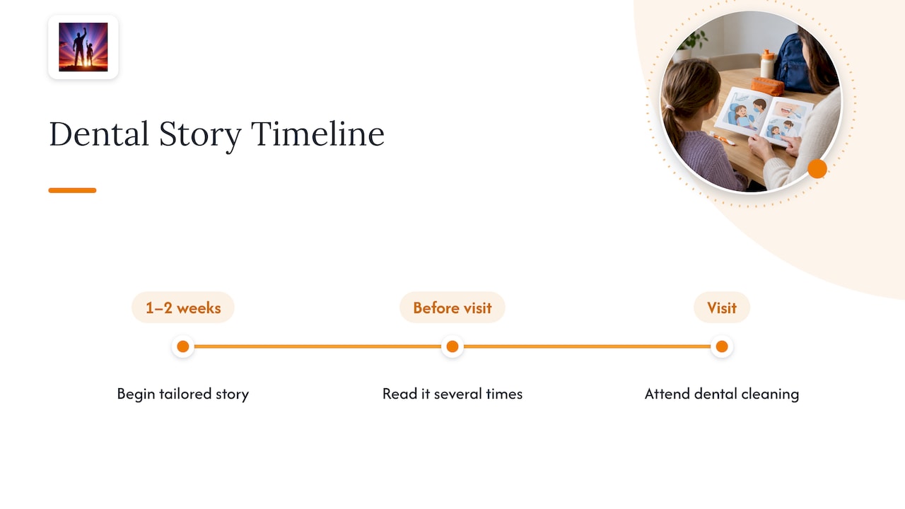 Timeline for practicing before a dental cleaning
