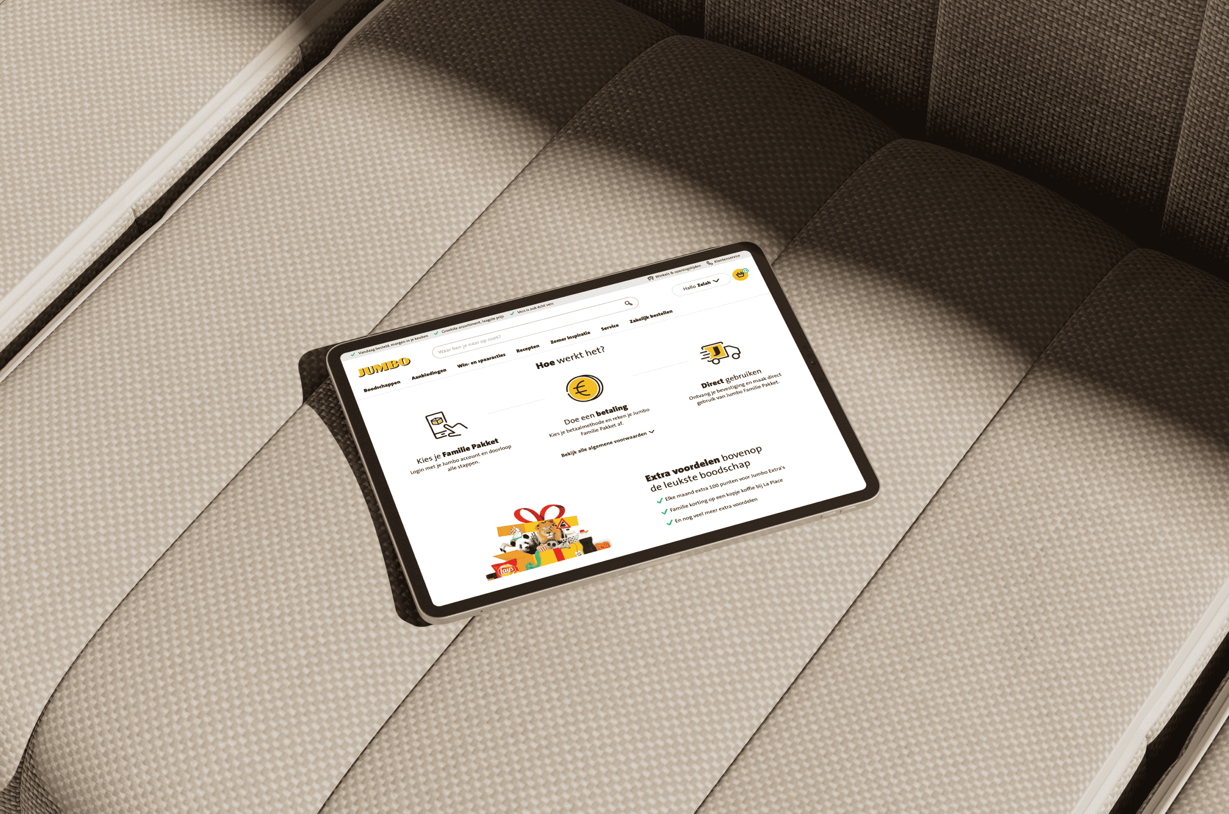 Mockup of ladingpage for subscription model