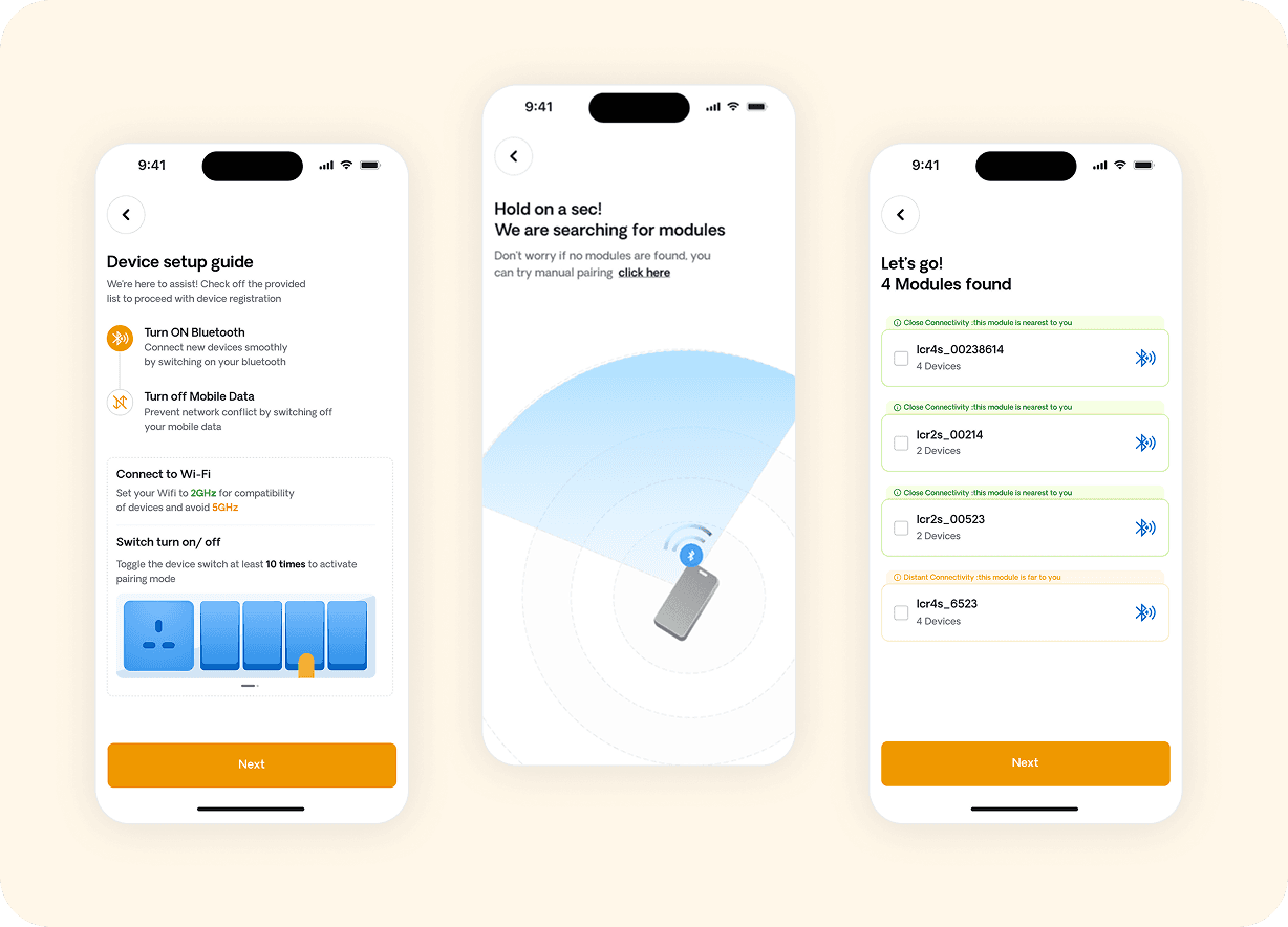 IOT Casa Home Automation Screens