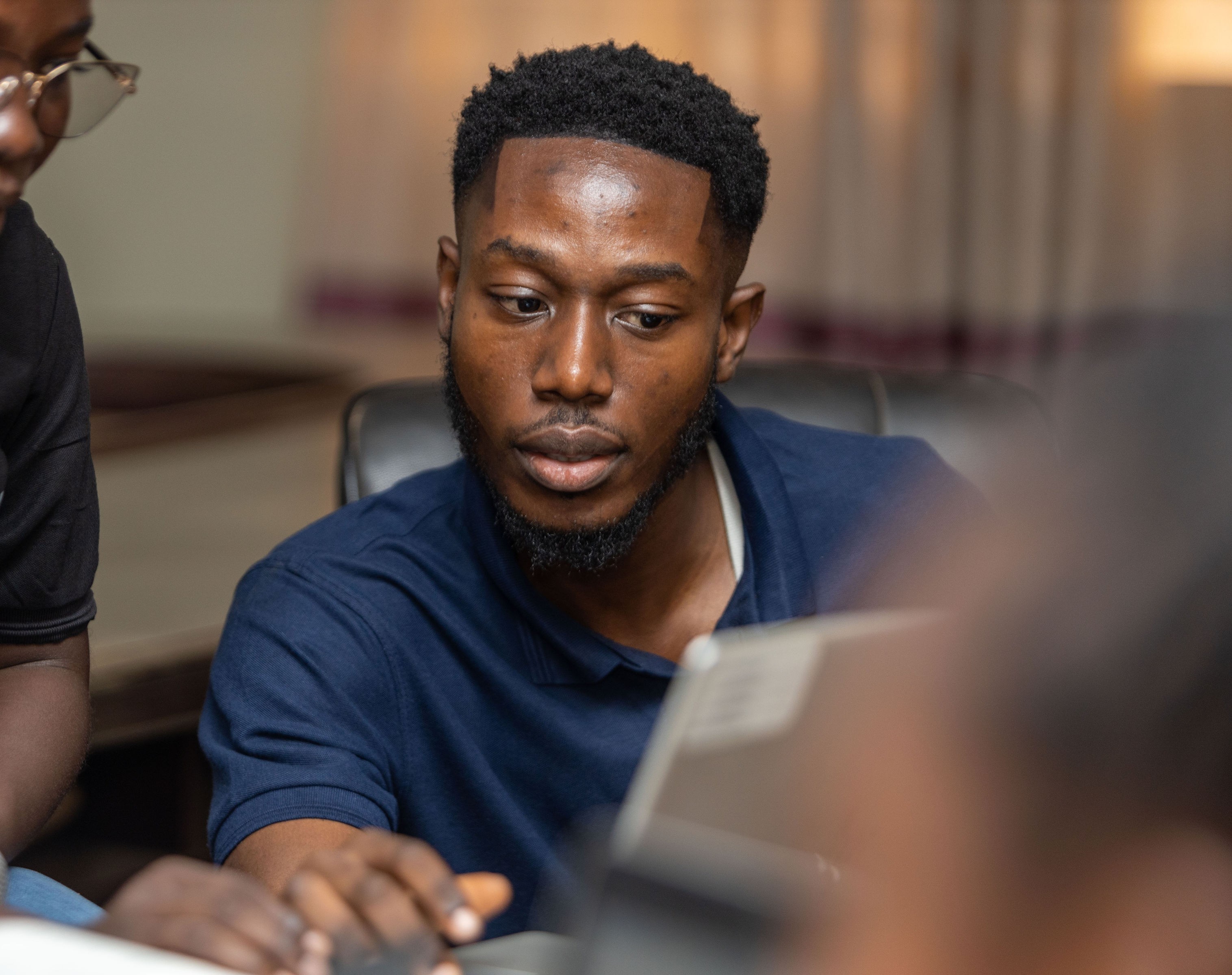 person using laptop computer