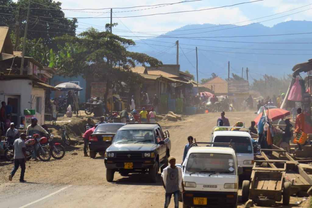 Side street on road to Kilimanjaro