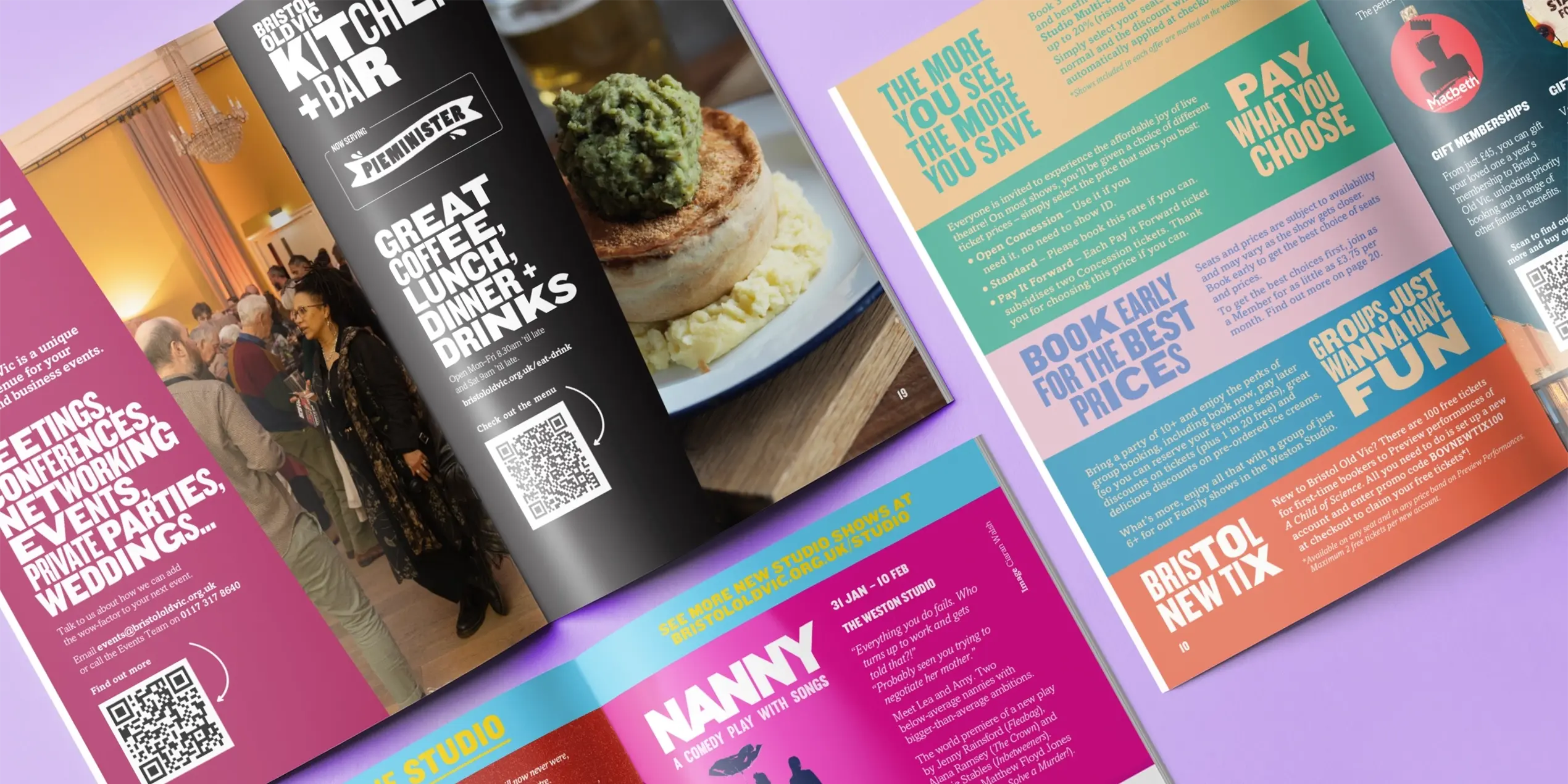 Bristol Old Vic inside pages of programme