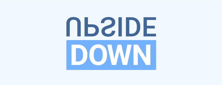 Flip your text upside down