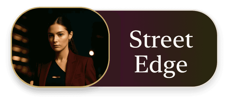 Street Edge style card showing urban aesthetic preview