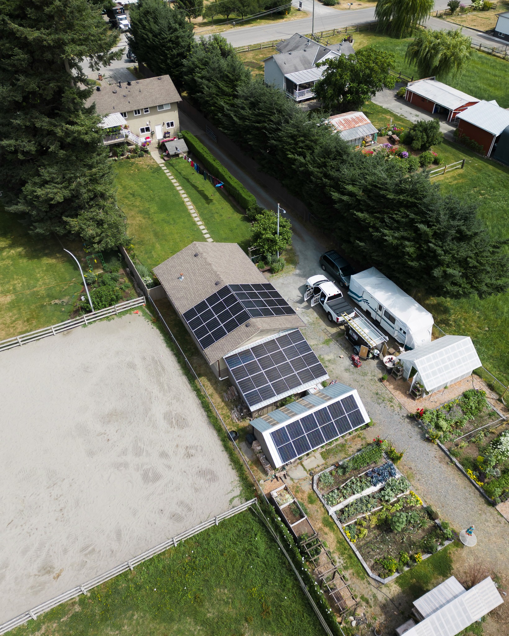 Just Power British Columbia Greendale Chilliwack Solar installation