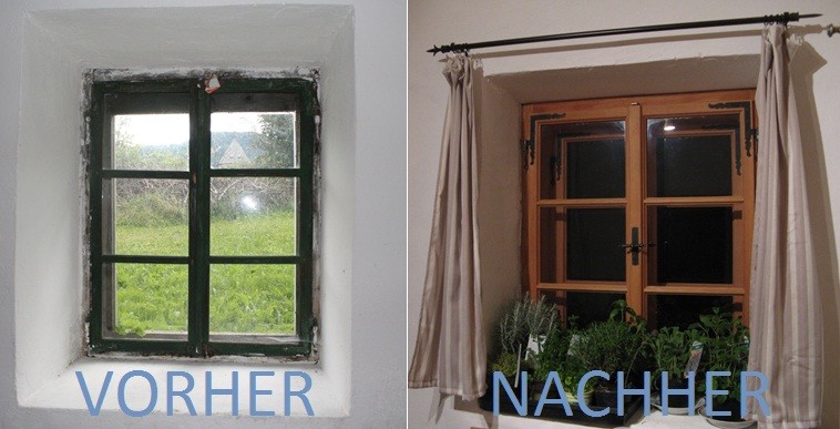 Fenster Bruggerhaus Vorher Nachher