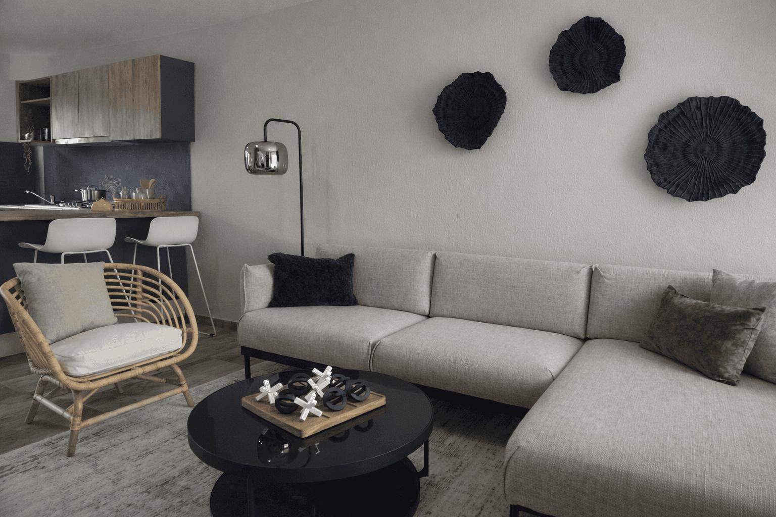 Dynamic picture of a cyclist riding downhill