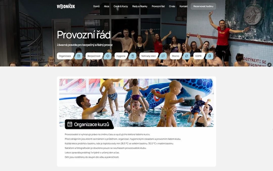 Ukázka projektu Vodníček