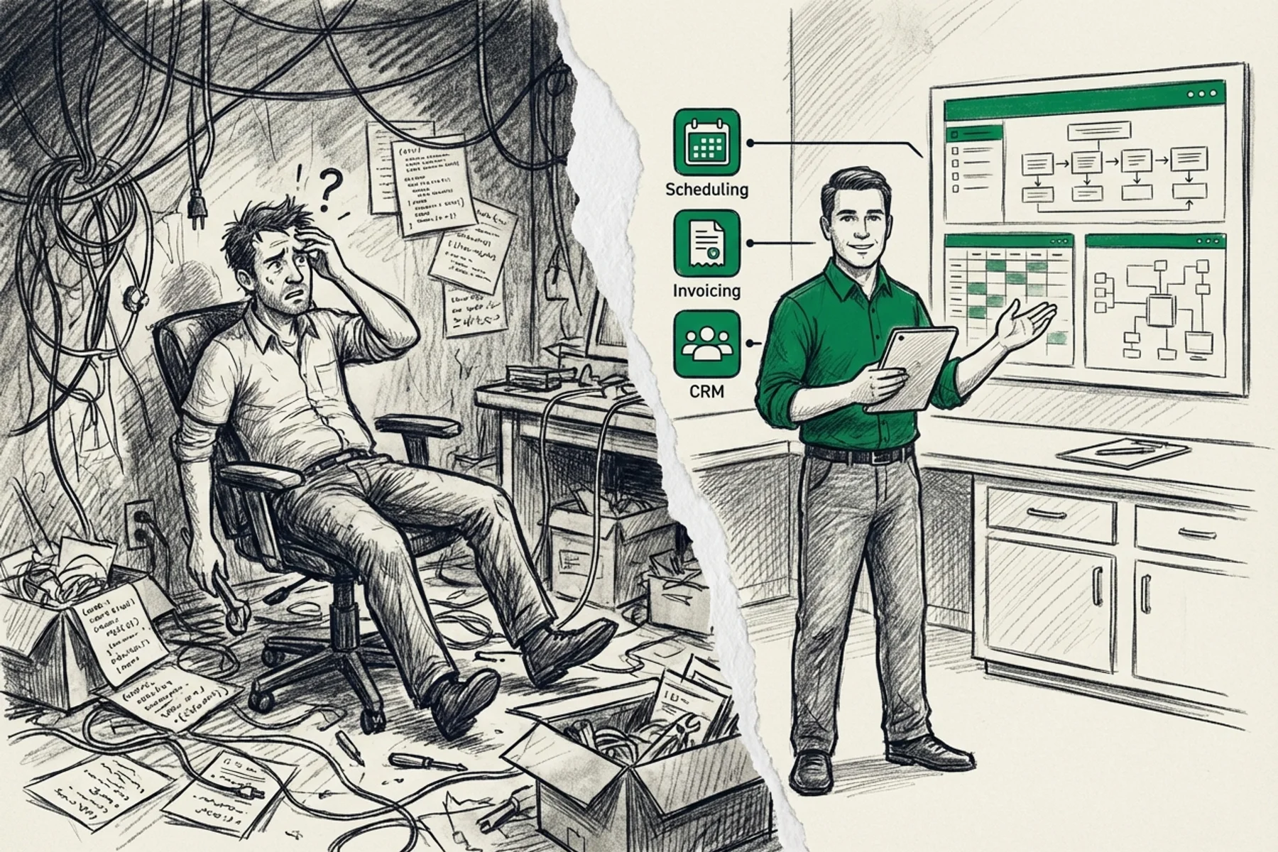 Voice AI Expert Implementation: Why DIY Fails in Home Services | Blog Thumbnail | Tradesly AI Insights