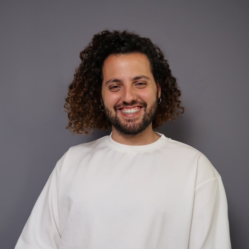 Portrait of portfolio creator – front view