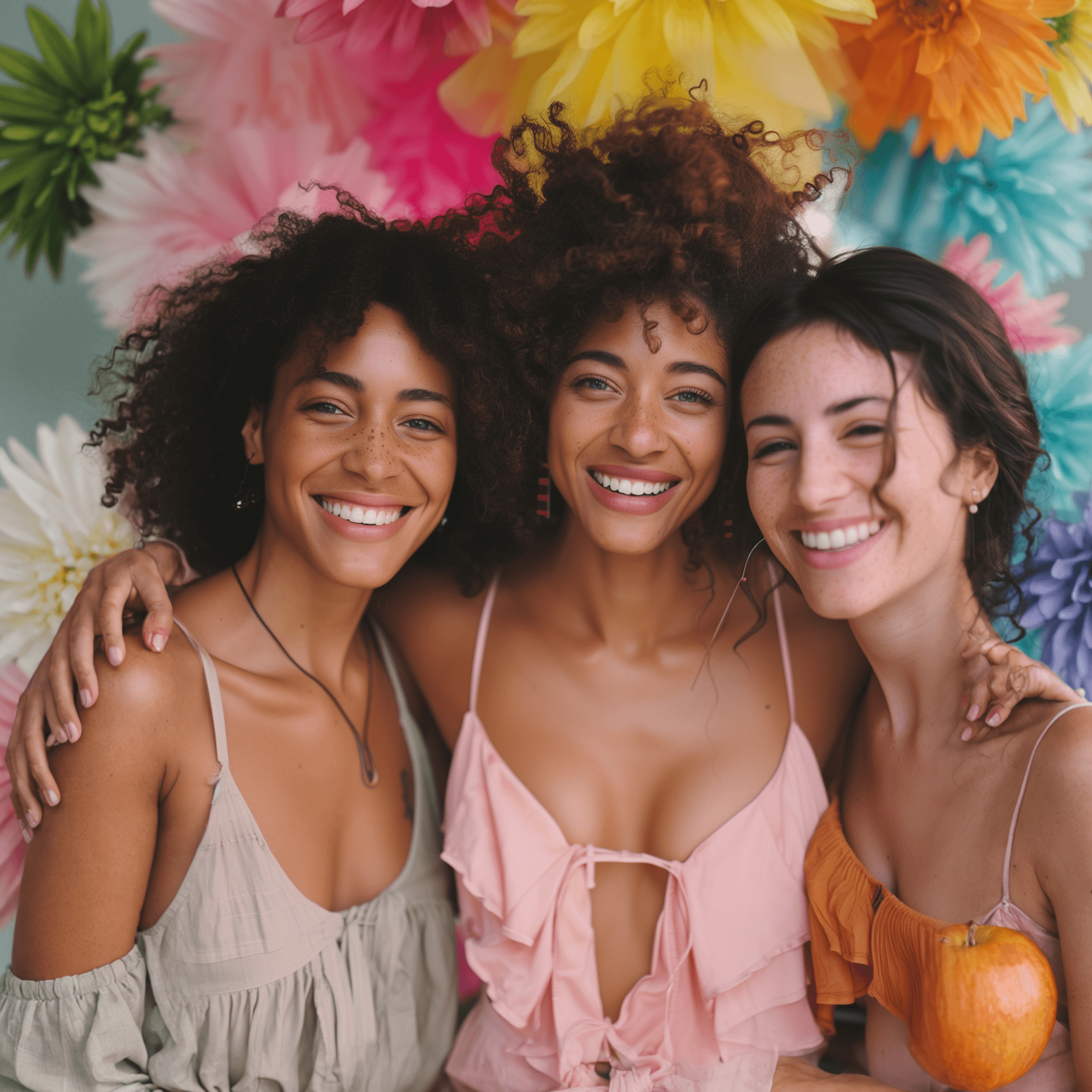 Friends enjoying a relaxed moment together outdoors