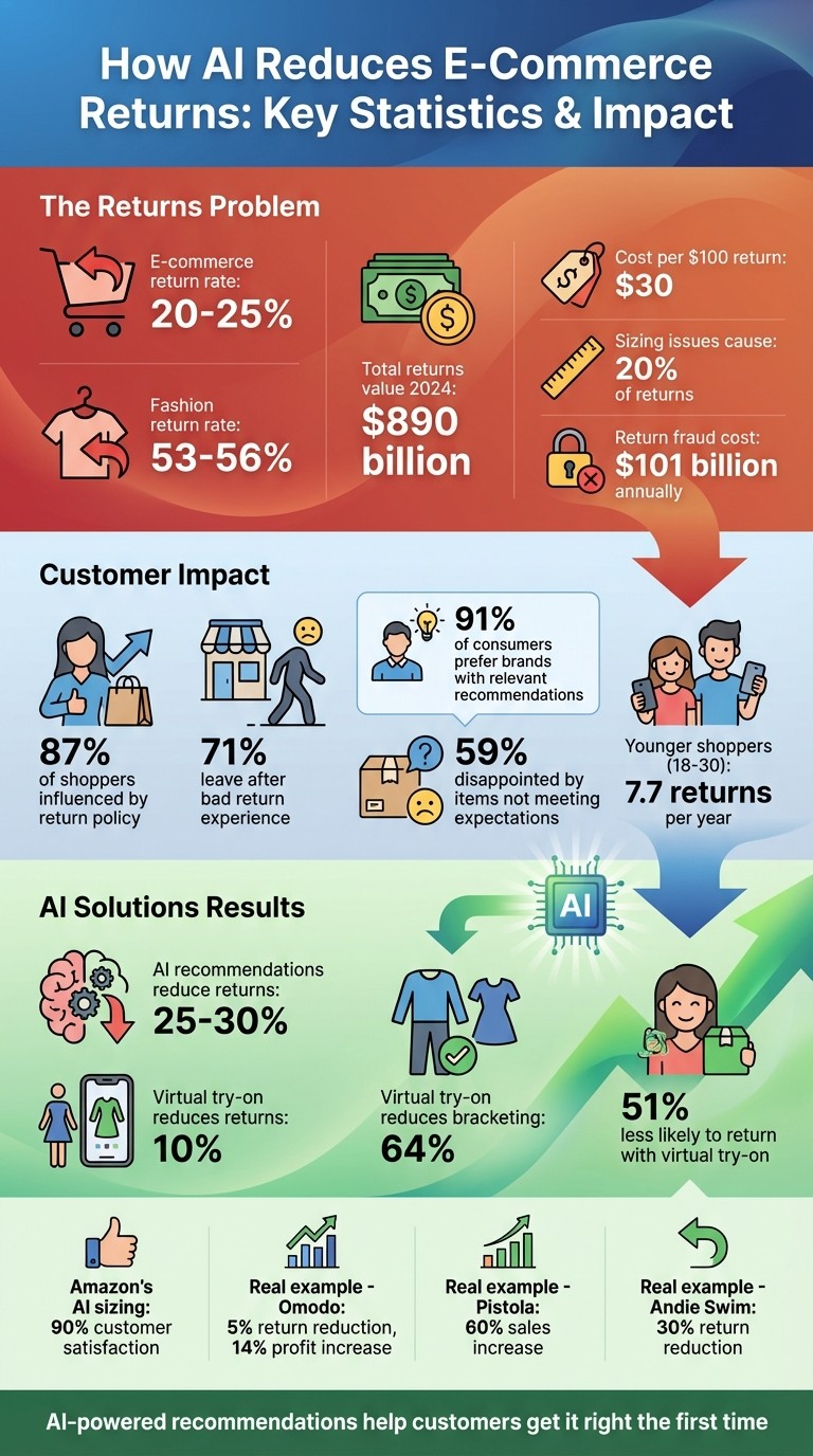 The Cost of E-Commerce Returns: Statistics and AI Solutions Impact