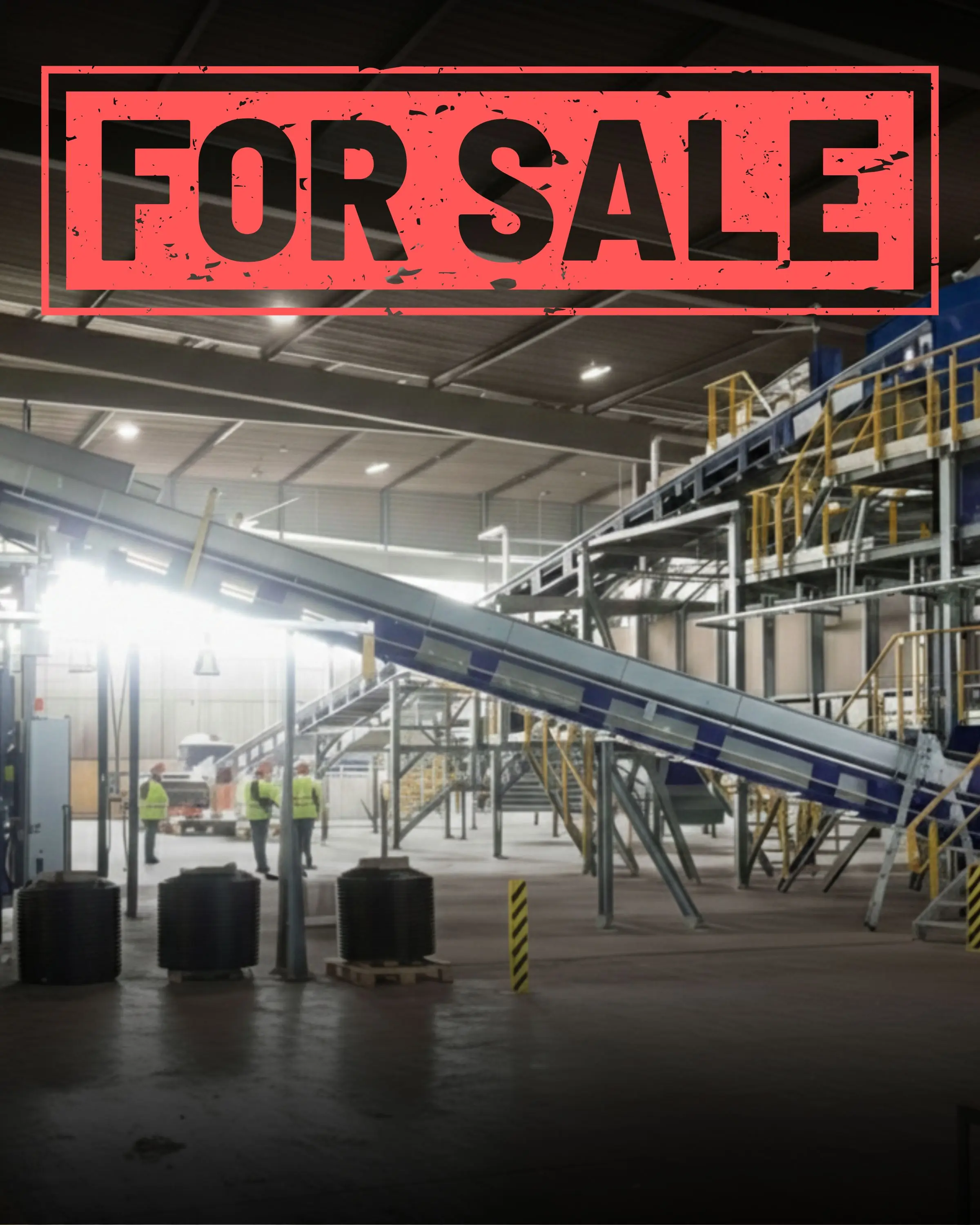 A wide view of the Siptex automated textile sorting plant in Sweden, used as a case study for the economic challenges of fiber-to-fiber recycling feedstock.