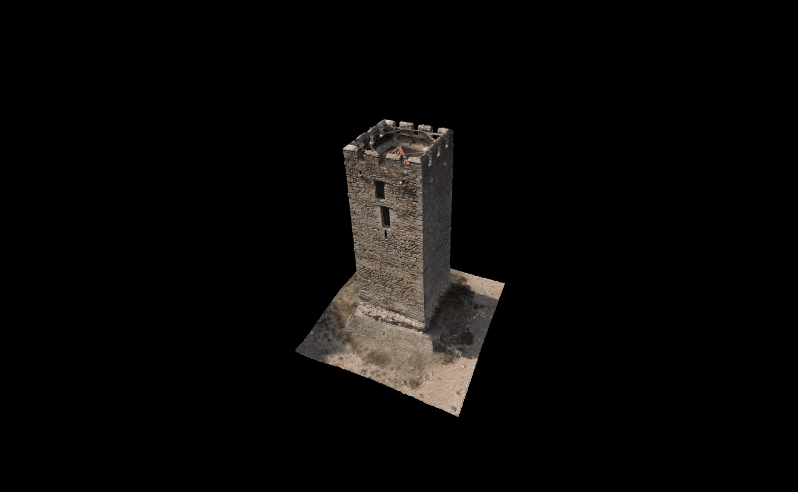 3d model, πύργος Φώκαια