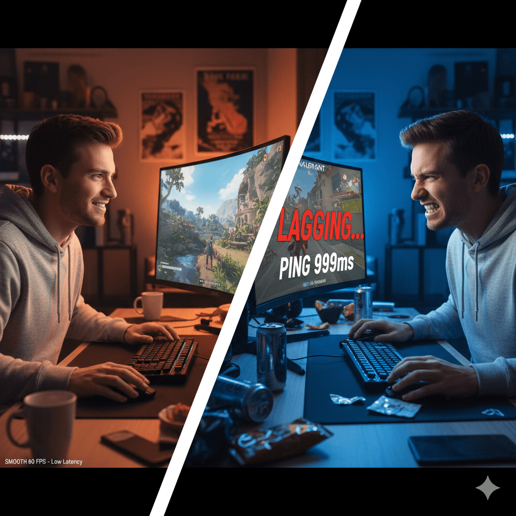 why competitive games lag, competitive games vs story games, ranked games lag explanation, why Valorant lags, Fortnite competitive lag, CS2 lag ranked, competitive gaming latency, server tick rate explained, tick rate competitive games, online games lag vs offline games, server dependency gaming, network sync gaming, competitive FPS stutter, anti cheat impact on performance, kernel level anti cheat lag, matchmaking server load gaming, frame pacing competitive games, FPS vs frame pacing, input delay competitive gaming, why online games stutter, competitive gaming network issues, server side lag gaming, packet loss competitive games, ping spikes ranked games, esports performance lag