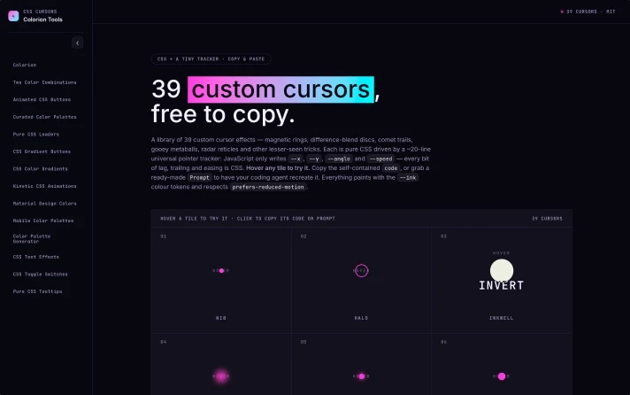 CSS Cursors