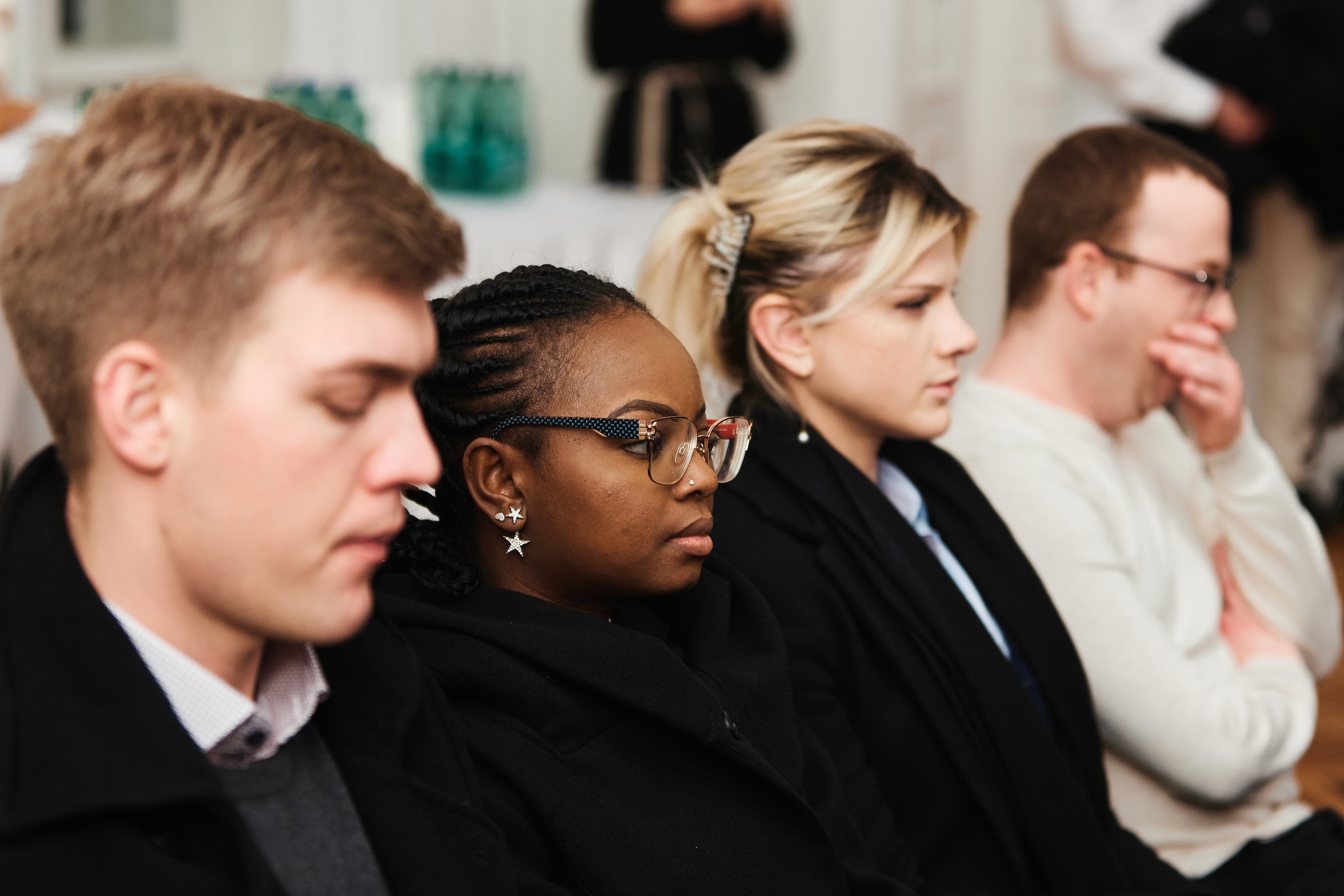 Students listening to Mag. Roland Schöbel, Partner and Member of the Territorial Leadership Team at PwC Austria 