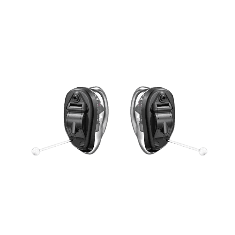 Appareil auditif intra-auriculaire Starkey Evolv AI CIC-10 à pile 10, discret et performant pour un confort quotidien. Disponible chez Audio Pour Tous sur rendez-vous.