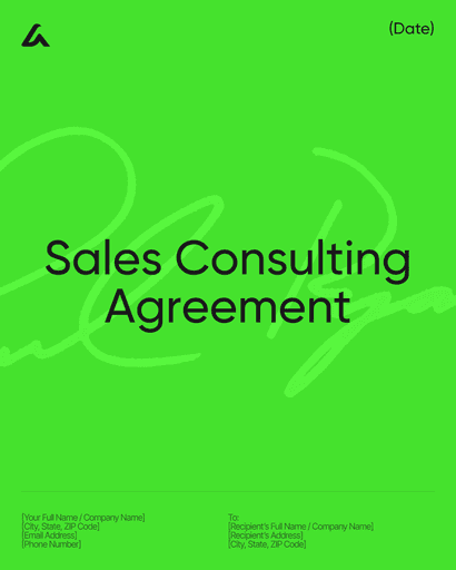 Sales Consulting Agreement