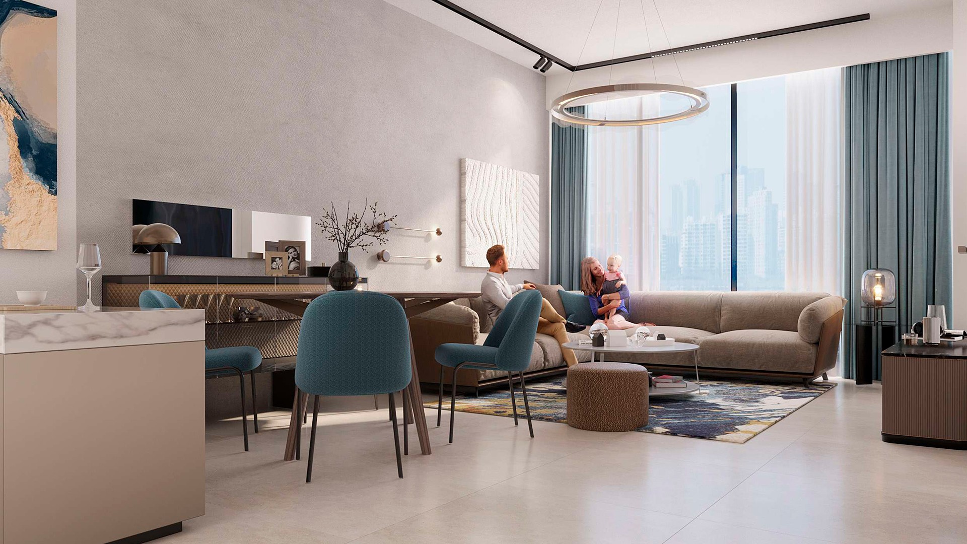 Millennium-Talia-Residences Living Room