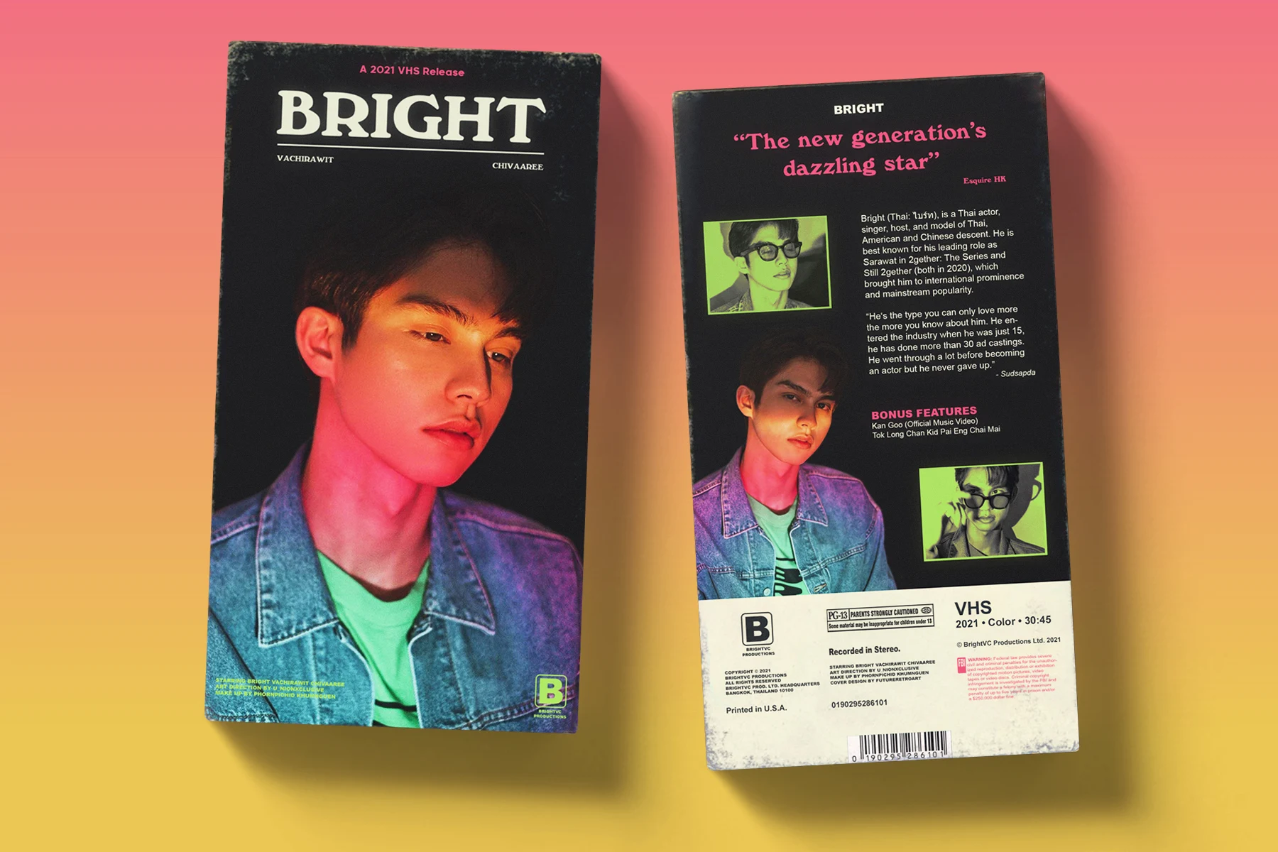 A VHS Tape Inspired by Bright's music videos