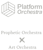 Three stacked, colorful, curved cylinders against black background.