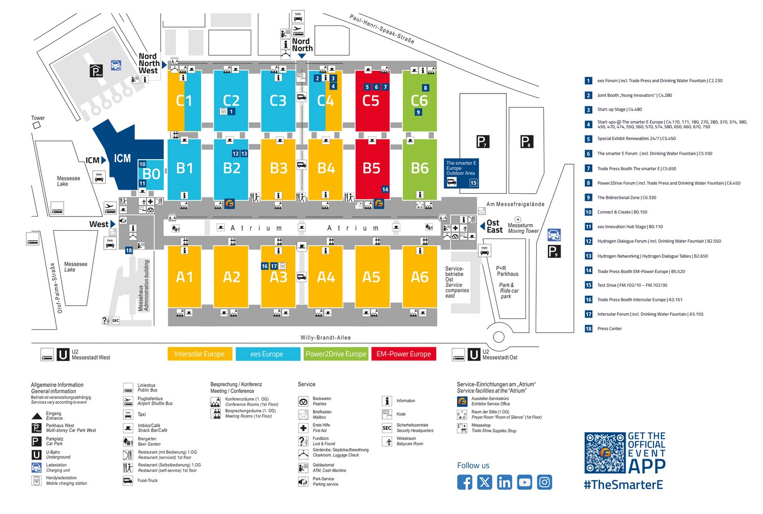 Messe muenchen map