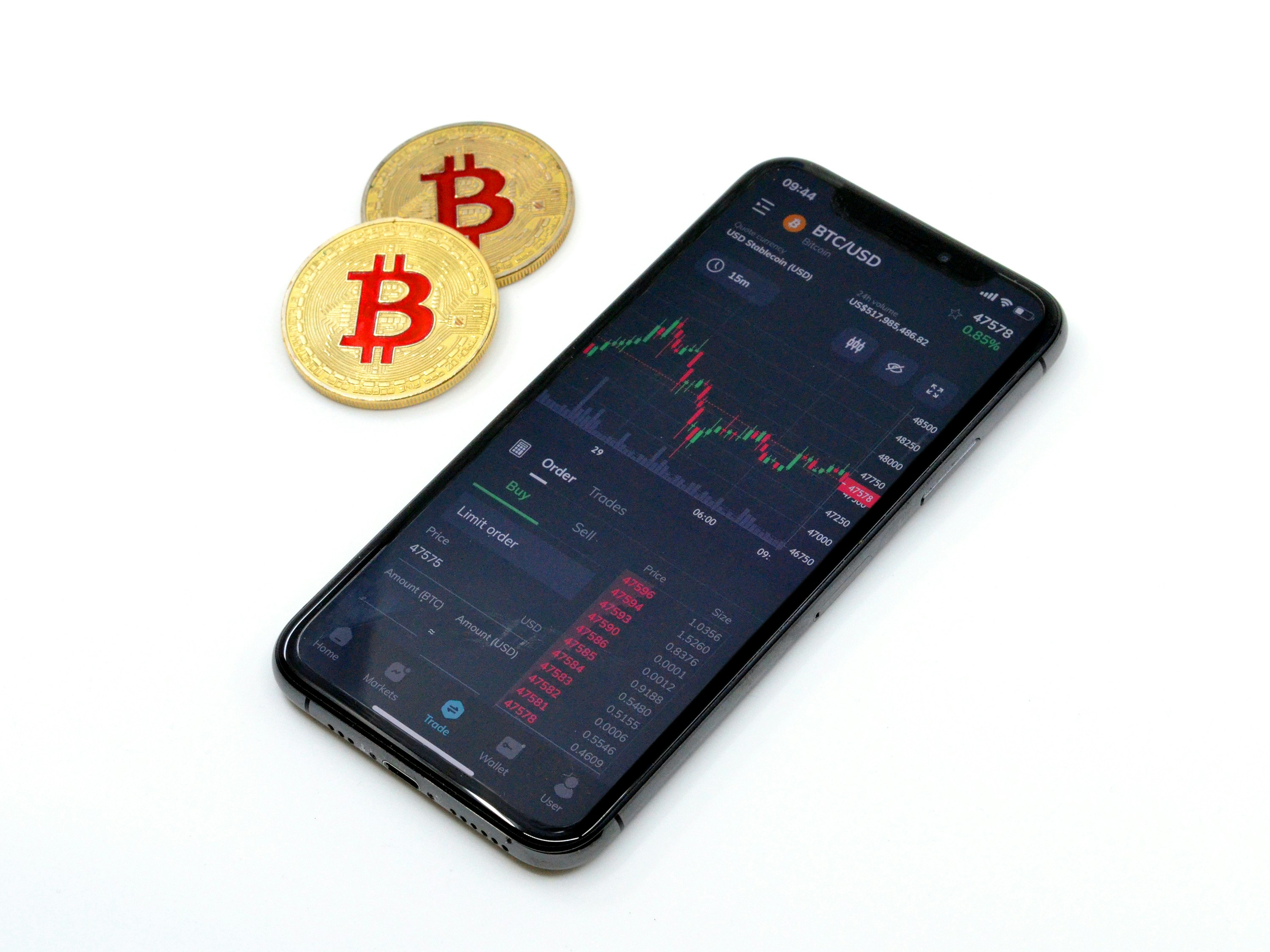 cryptocurrency infront of mobile - Short Term Crypto Trading