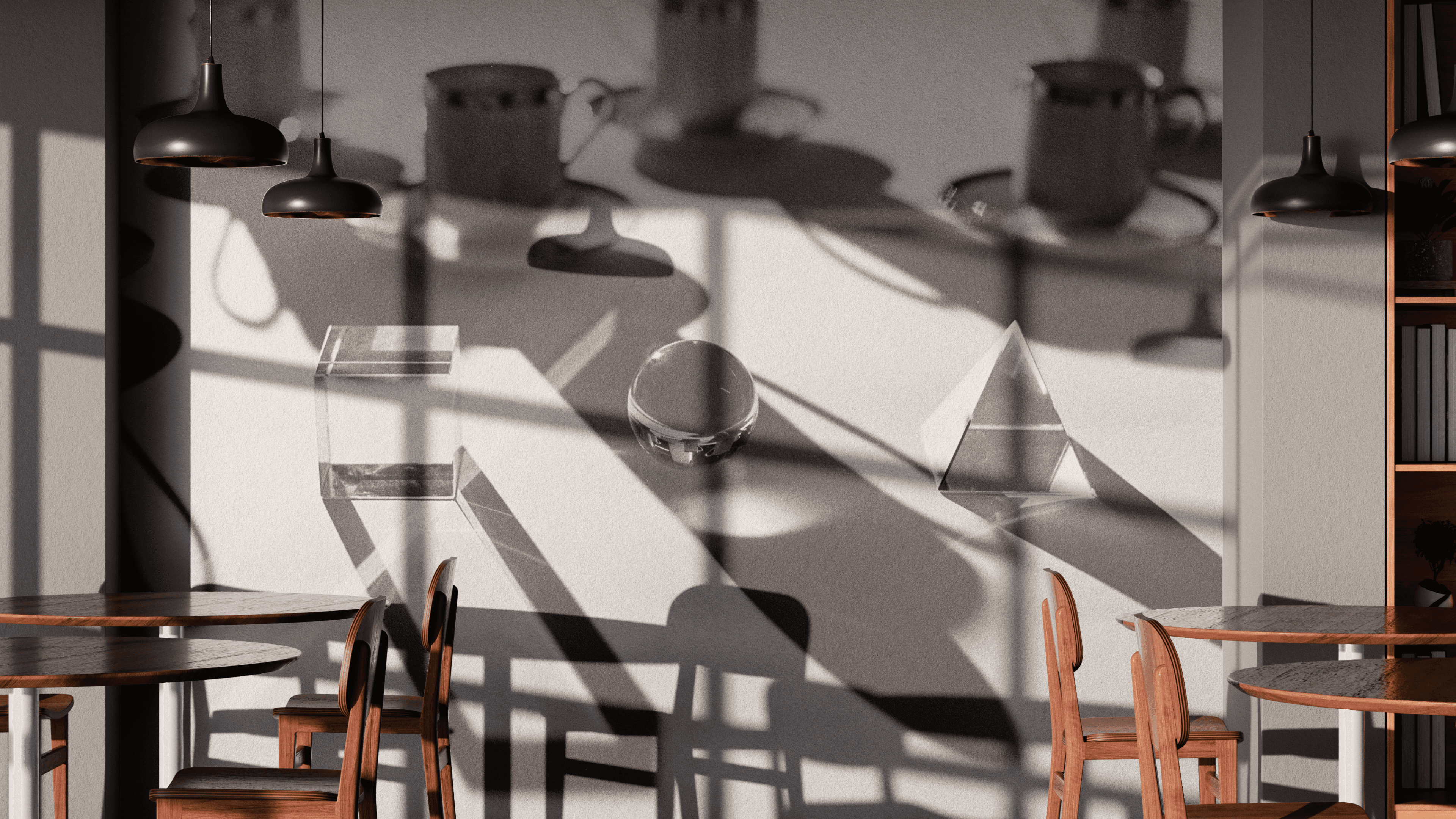 The white logo of luma room on a  green background