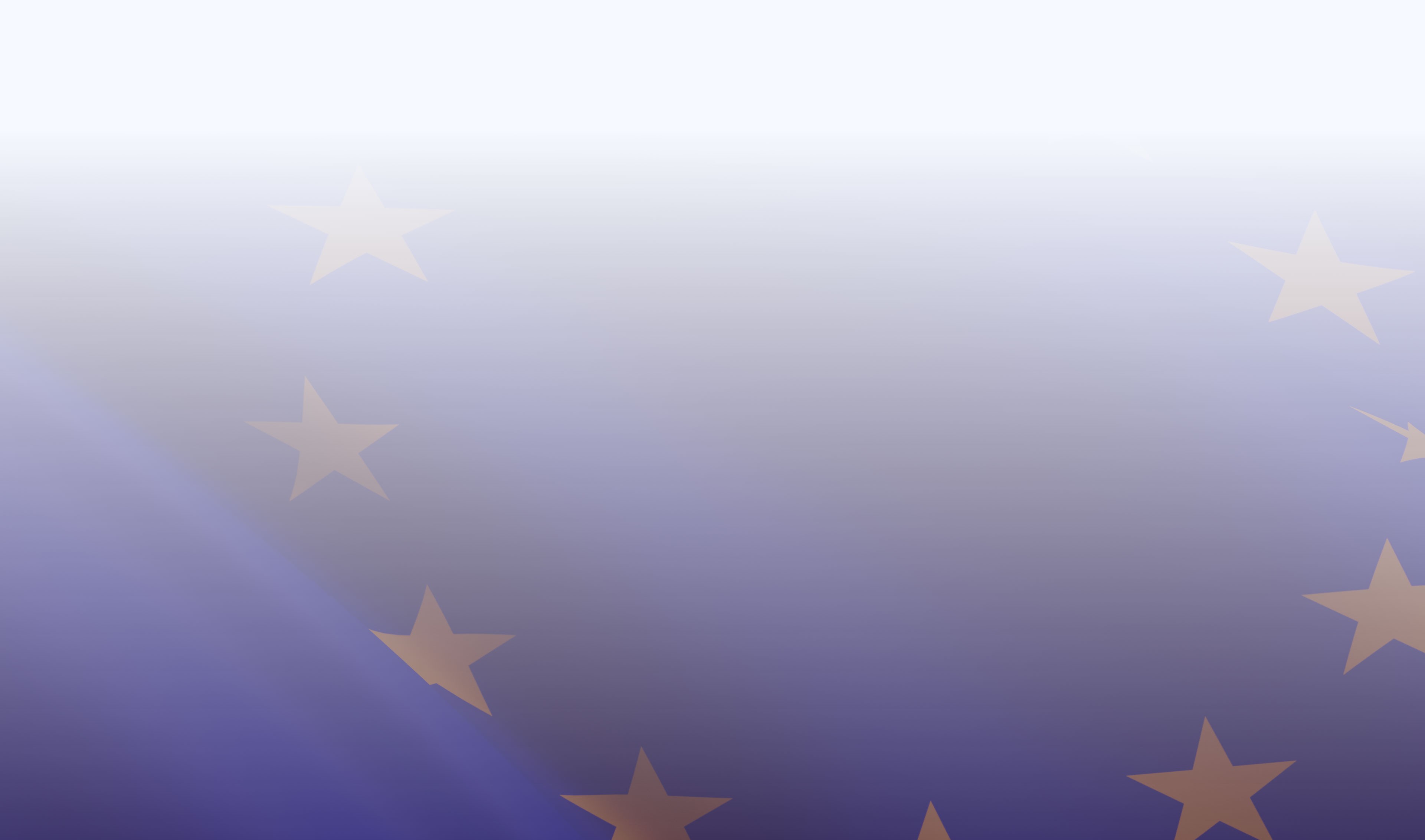 EU flag with purple gradient.