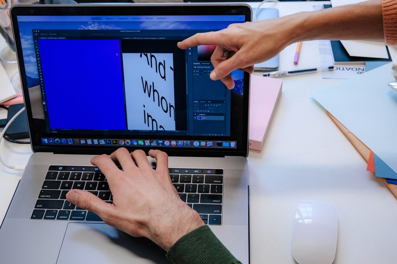 web designers looking at screen
