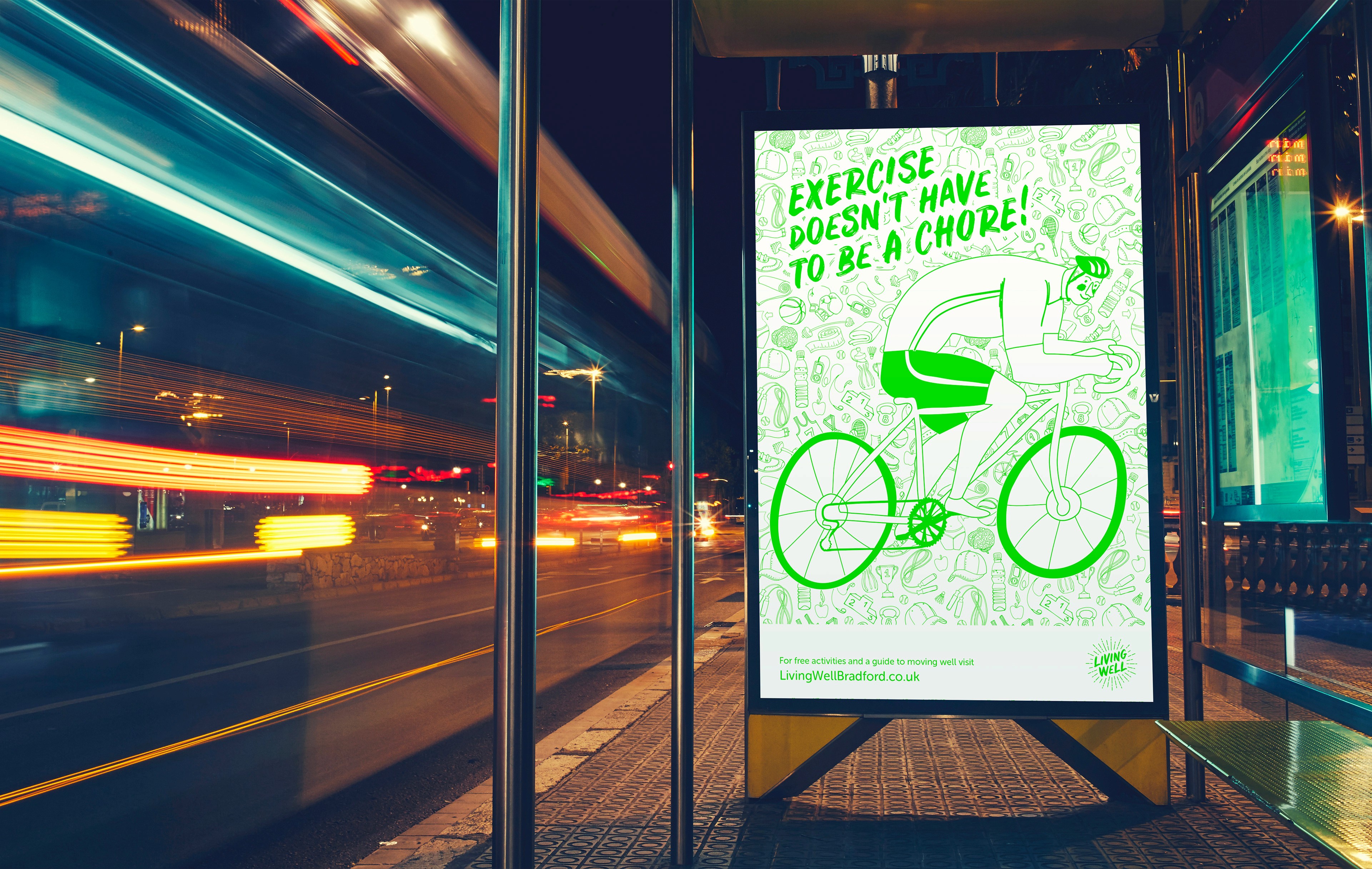 Bradford Living Well 6 sheet poster