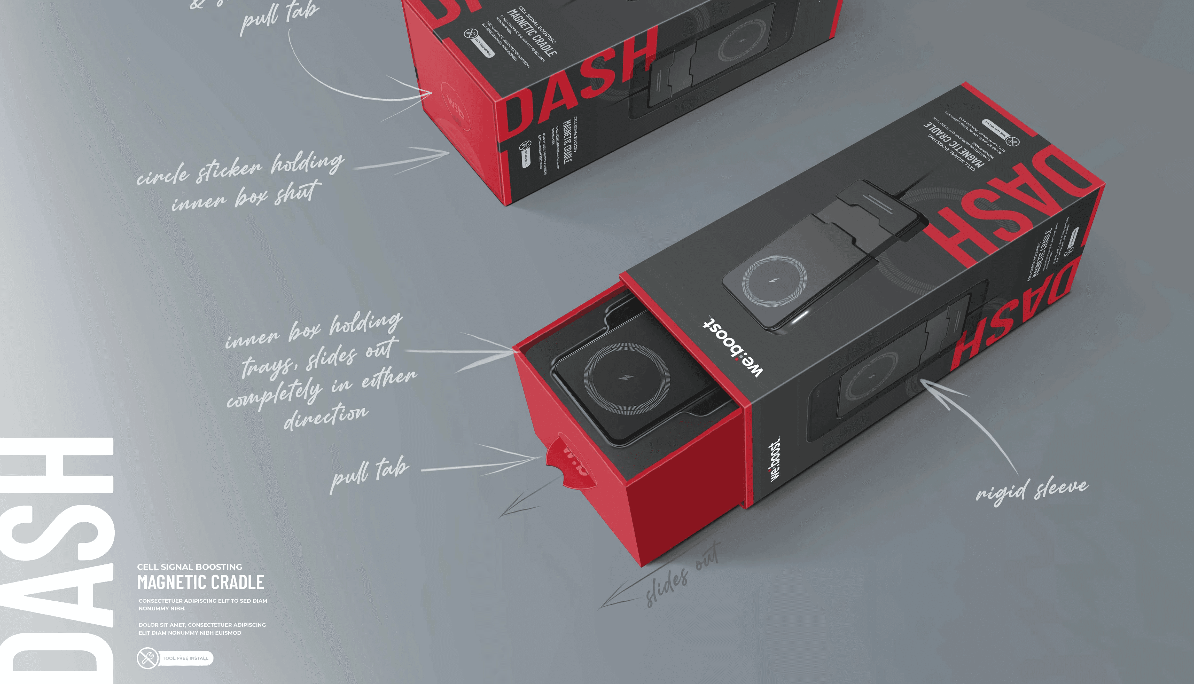 Technical image of mountable laser component that can turn any airsoft or nerf gun into a laser tagger
