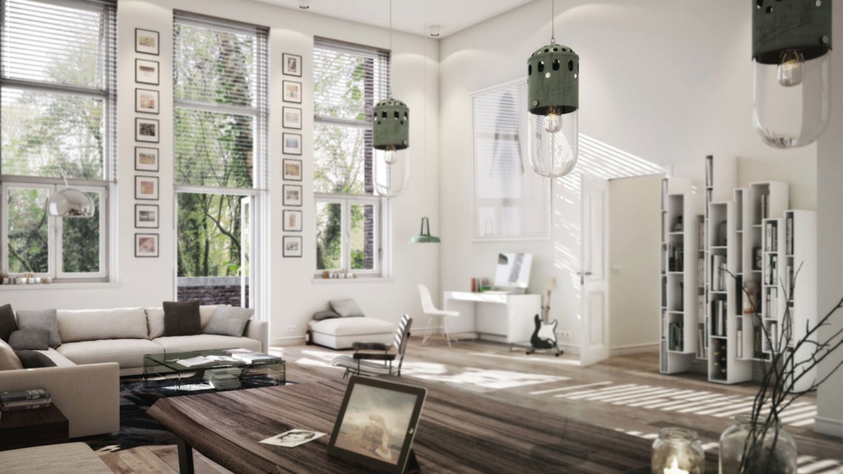 34 render 3d de un apartamento de lujo en Ámsterdam diseñado por abracadabra