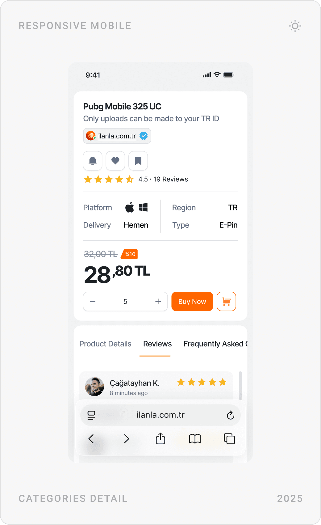 Professional Mobile Gaming Product Detail Design