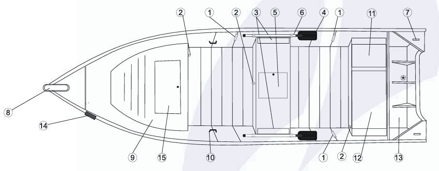 Planta da embarcação