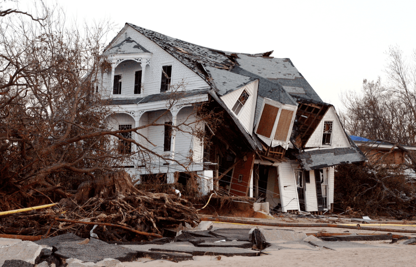 house destroyed by hurricane