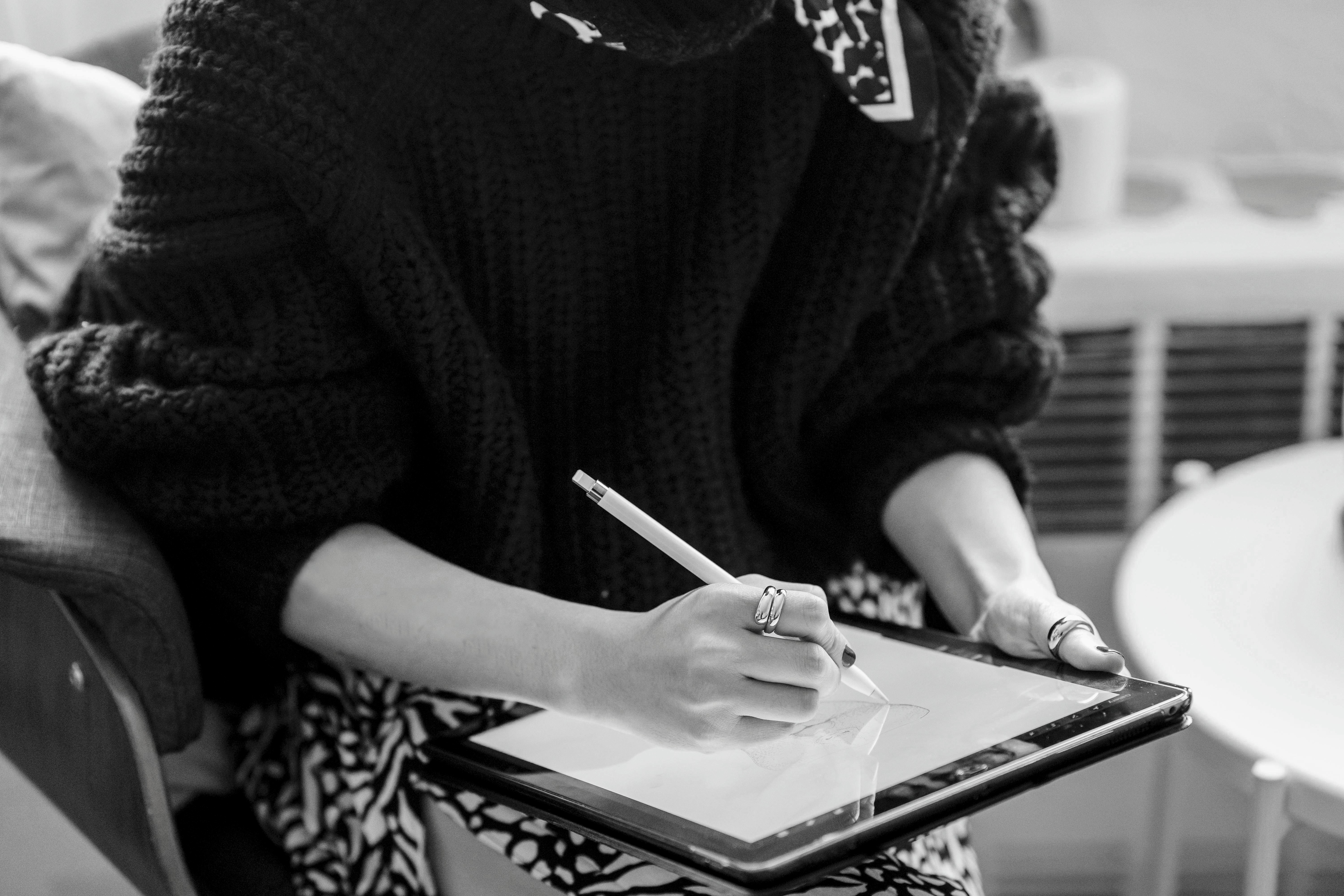 Woman with laptop
