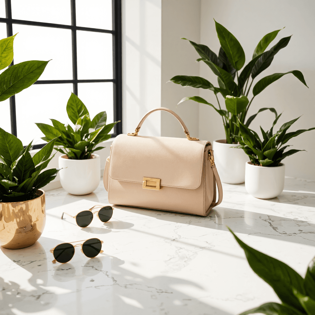 product photography of handbag