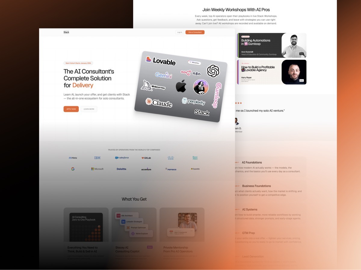 Stack website by AGR Studio