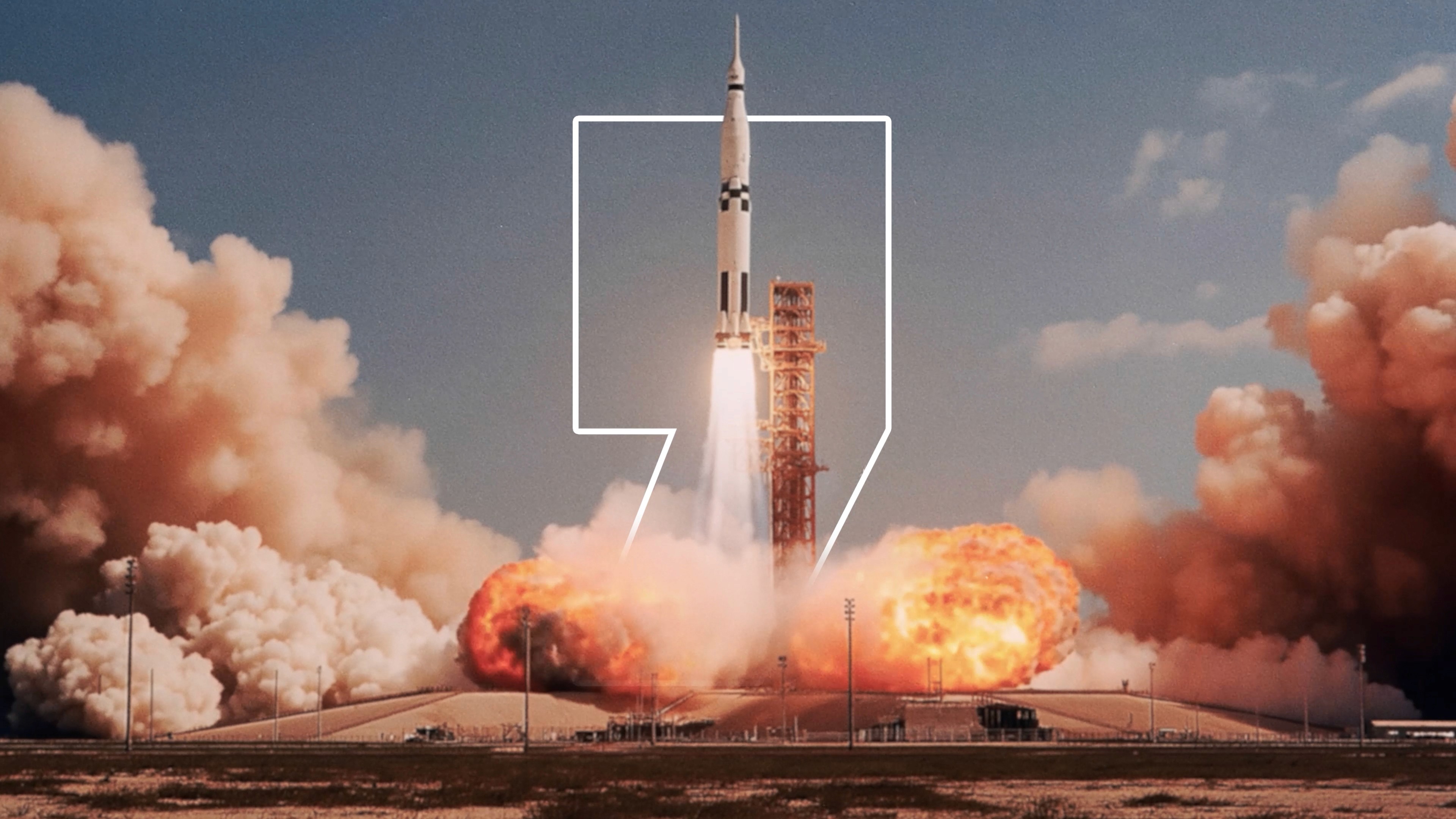 3D animation of a rocket launch