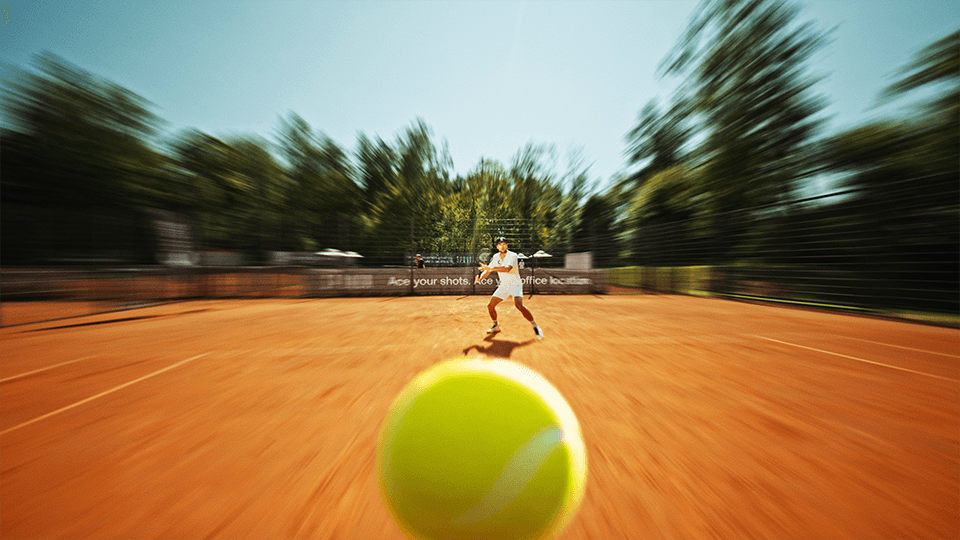 Celsius Brand Film Sports Drink Otto Virtanen Tennis Tennis ball rushing towards person towards man